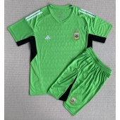 Argentinië Keeper Thuis tenue voor kinderen WK 2022 Korte Mouwen (+ broek)