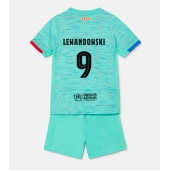 Barcelona Robert Lewandowski #9 Derde tenue voor kinderen 2023-24 Korte Mouwen (+ broek)