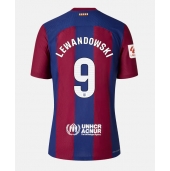 Barcelona Robert Lewandowski #9 Thuis tenue voor Dames 2023-24 Korte Mouwen