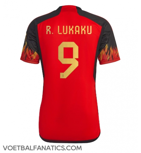 België Romelu Lukaku #9 Thuis tenue WK 2022 Korte Mouwen
