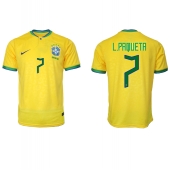 Brazilië Lucas Paqueta #7 Thuis tenue WK 2022 Korte Mouwen