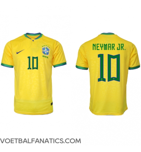 Brazilië Neymar Jr #10 Thuis tenue WK 2022 Korte Mouwen
