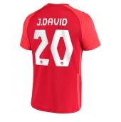 Canada Jonathan David #20 Thuis tenue WK 2022 Korte Mouwen