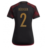 Duitsland Antonio Rudiger #2 Uit tenue voor Dames WK 2022 Korte Mouwen