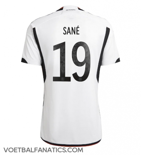Duitsland Leroy Sane #19 Thuis tenue WK 2022 Korte Mouwen