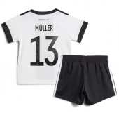 Duitsland Thomas Muller #13 Thuis tenue voor kinderen WK 2022 Korte Mouwen (+ broek)