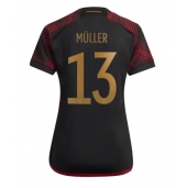 Duitsland Thomas Muller #13 Uit tenue voor Dames WK 2022 Korte Mouwen