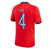 Engeland Declan Rice #4 Uit tenue WK 2022 Korte Mouwen