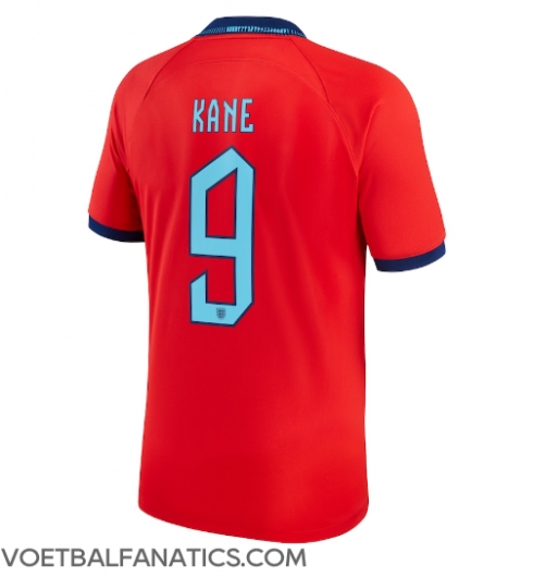Engeland Harry Kane #9 Uit tenue WK 2022 Korte Mouwen