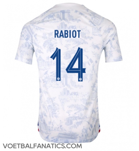 Frankrijk Adrien Rabiot #14 Uit tenue WK 2022 Korte Mouwen