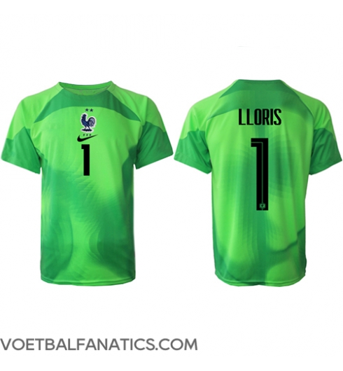 Frankrijk Hugo Lloris #1 Keeper Uit tenue WK 2022 Korte Mouwen