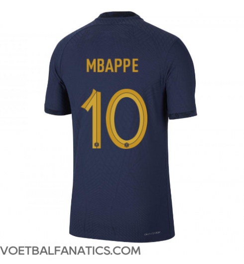 Frankrijk Kylian Mbappe #10 Thuis tenue WK 2022 Korte Mouwen