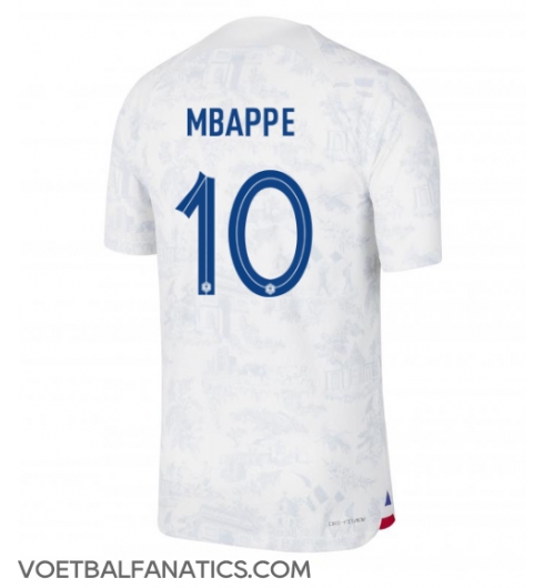 Frankrijk Kylian Mbappe #10 Uit tenue WK 2022 Korte Mouwen