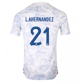 Frankrijk Lucas Hernandez #21 Uit tenue WK 2022 Korte Mouwen