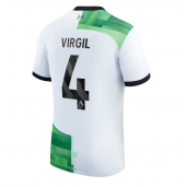 Liverpool Virgil van Dijk #4 Uit tenue 2023-24 Korte Mouwen