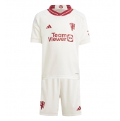 Manchester United Derde tenue voor kinderen 2023-24 Korte Mouwen (+ broek)