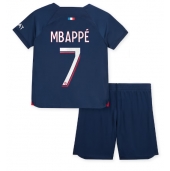 Paris Saint-Germain Kylian Mbappe #7 Thuis tenue voor kinderen 2023-24 Korte Mouwen (+ broek)
