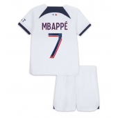 Paris Saint-Germain Kylian Mbappe #7 Uit tenue voor kinderen 2023-24 Korte Mouwen (+ broek)