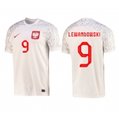 Polen Robert Lewandowski #9 Thuis tenue WK 2022 Korte Mouwen