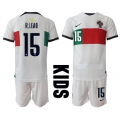 Portugal Rafael Leao #15 Uit tenue voor kinderen WK 2022 Korte Mouwen (+ broek)