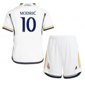 Real Madrid Luka Modric #10 Thuis tenue voor kinderen 2023-24 Korte Mouwen (+ broek)