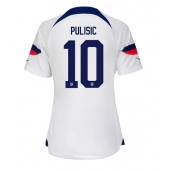 Verenigde Staten Christian Pulisic #10 Thuis tenue voor Dames WK 2022 Korte Mouwen