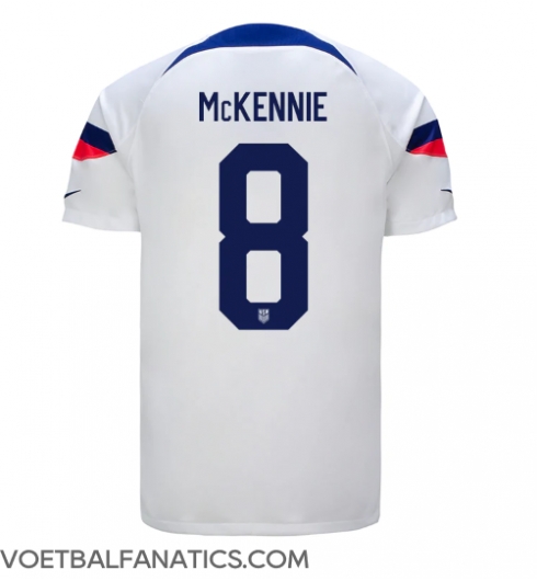 Verenigde Staten Weston McKennie #8 Thuis tenue WK 2022 Korte Mouwen