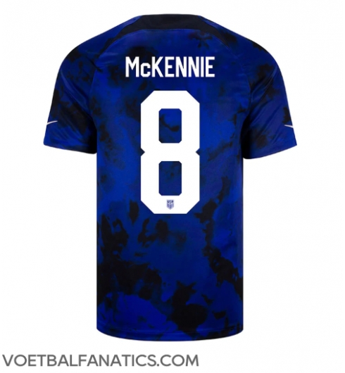 Verenigde Staten Weston McKennie #8 Uit tenue WK 2022 Korte Mouwen