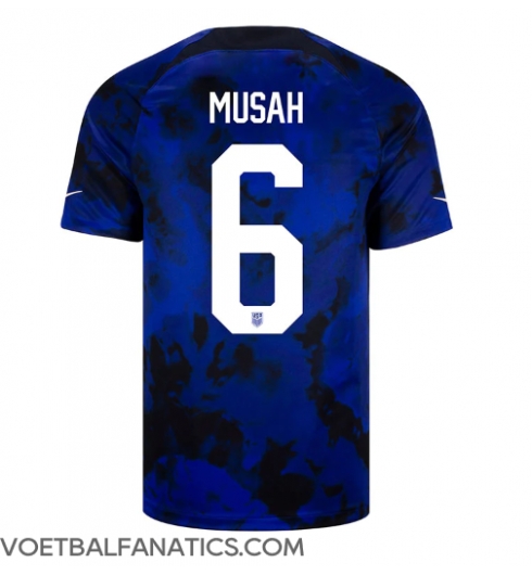 Verenigde Staten Yunus Musah #6 Uit tenue WK 2022 Korte Mouwen