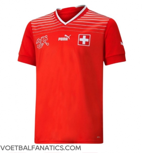 Zwitserland Thuis tenue WK 2022 Korte Mouwen