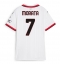 AC Milan Alvaro Morata #7 Uit tenue voor Dames 2024-25 Korte Mouwen
