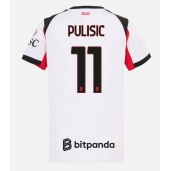 AC Milan Christian Pulisic #11 Uit tenue voor Dames 2025-26 Korte Mouwen