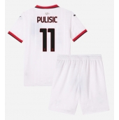 AC Milan Christian Pulisic #11 Uit tenue voor kinderen 2024-25 Korte Mouwen (+ broek)