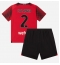 AC Milan Davide Calabria #2 Thuis tenue voor kinderen 2023-24 Korte Mouwen (+ broek)