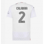 AC Milan Davide Calabria #2 Uit tenue voor Dames 2023-24 Korte Mouwen