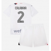AC Milan Davide Calabria #2 Uit tenue voor kinderen 2023-24 Korte Mouwen (+ broek)