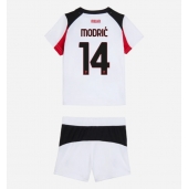 AC Milan Luka Modric #14 Uit tenue voor kinderen 2025-26 Korte Mouwen (+ broek)