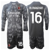 AC Milan Mike Maignan #16 Keeper Thuis tenue voor kinderen 2024-25 Lange Mouwen (+ broek)