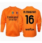 AC Milan Mike Maignan #16 Keeper Uit tenue 2024-25 Lange Mouwen