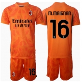 AC Milan Mike Maignan #16 Keeper Uit tenue voor kinderen 2024-25 Korte Mouwen (+ broek)