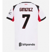 AC Milan Santiago Gimenez #7 Uit tenue voor Dames 2025-26 Korte Mouwen
