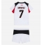 AC Milan Santiago Gimenez #7 Uit tenue voor kinderen 2025-26 Korte Mouwen (+ broek)