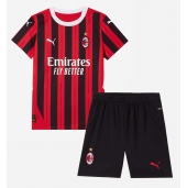 AC Milan Thuis tenue voor kinderen 2024-25 Korte Mouwen (+ broek)