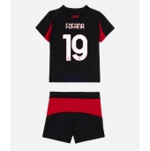 AC Milan Youssouf Fofana #19 Thuis tenue voor kinderen 2025-26 Korte Mouwen (+ broek)