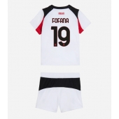 AC Milan Youssouf Fofana #19 Uit tenue voor kinderen 2025-26 Korte Mouwen (+ broek)