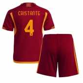 AS Roma Bryan Cristante #4 Thuis tenue voor kinderen 2023-24 Korte Mouwen (+ broek)