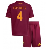 AS Roma Bryan Cristante #4 Thuis tenue voor kinderen 2025-26 Korte Mouwen (+ broek)