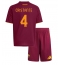 AS Roma Bryan Cristante #4 Thuis tenue voor kinderen 2025-26 Korte Mouwen (+ broek)