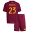 AS Roma Gianluca Mancini #23 Thuis tenue voor kinderen 2025-26 Korte Mouwen (+ broek)