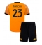 AS Roma Gianluca Mancini #23 Uit tenue voor kinderen 2025-26 Korte Mouwen (+ broek)